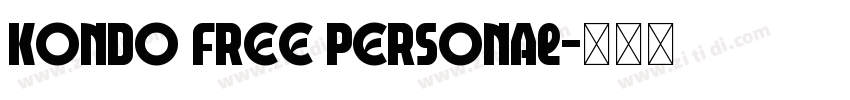 Kondo Free Personal字体转换